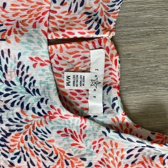 Fever Double Layered Multi Colored Sleeveless Top - Picture 4 of 6